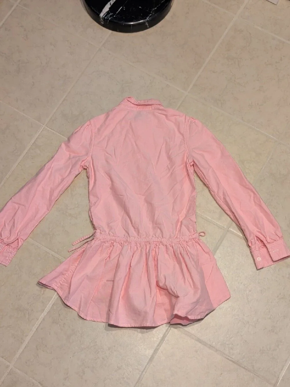 Ralph Lauren Oxford Knit Long Sleeve Bottom Down Dress